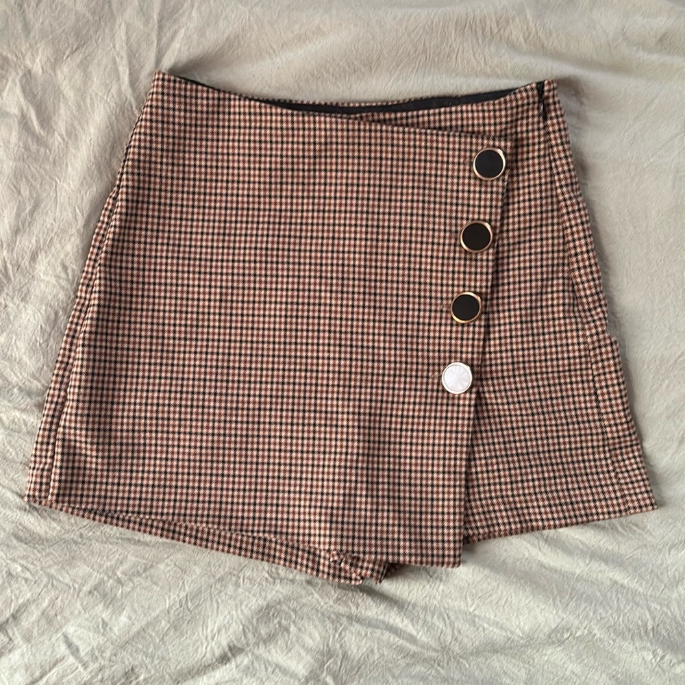 Mini plaid skort
